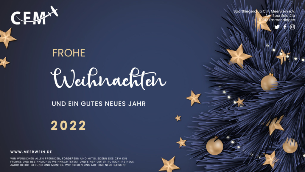 Frohe Weihnachten und einen guten Rutsch ins neue Jahr 2022!